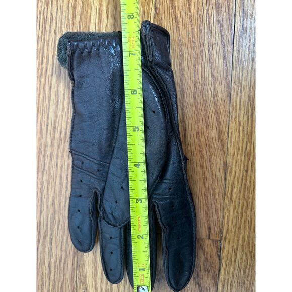 Vintage Leather Brown Leather Women's 80's Driving Size Small - Picture 4 of 6